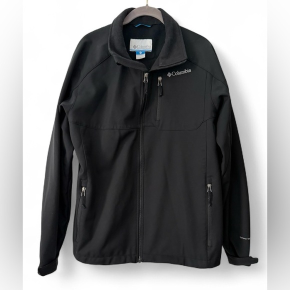 Columbia Other - Columbia Omni Shiel men’s Large soft shell long sleeve zip up black jacket